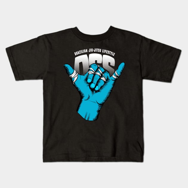 BJJ Hang Loose Brazilian Jiu-Jitsu Lifestyle Kids T-Shirt by Black Tee Inc